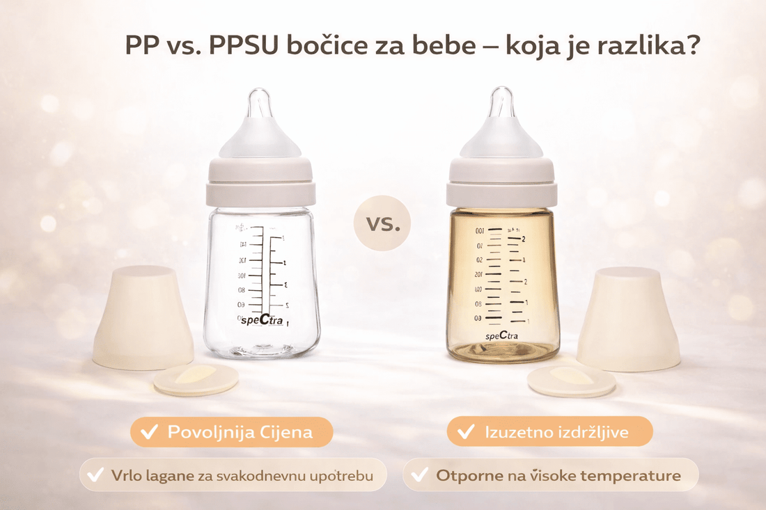 PP bočice za bebe vs. PPSU bočice za bebe – koja je razlika i koju odabrati? - Spectra Baby Hrvatska