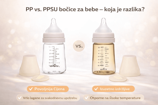 PP bočice za bebe vs. PPSU bočice za bebe – koja je razlika i koju odabrati? - Spectra Baby Hrvatska